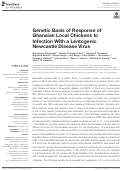 Cover page: Genetic Basis of Response of Ghanaian Local Chickens to Infection With a Lentogenic Newcastle Disease Virus