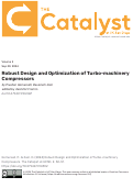 Cover page: Robust Design and Optimization of Turbo-machinery Compressors