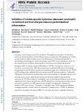 Cover page: Inhibition of soluble epoxide hydrolase attenuates eosinophil recruitment and food allergen-induced gastrointestinal inflammation