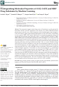 Cover page: Distinguishing Molecular Properties of OAT, OATP, and MRP Drug Substrates by Machine Learning.