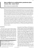 Cover page: How resilient are southwestern ponderosa pine forests after crown fires?