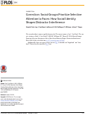 Cover page: Correction: Social Groups Prioritize Selective Attention to Faces: How Social Identity Shapes Distractor Interference.