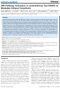 Cover page: JNK Pathway Activation Is Controlled by Tao/TAOK3 to Modulate Ethanol Sensitivity