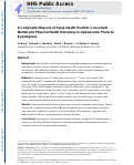 Cover page: A composite measure of sleep health predicts concurrent mental and physical health outcomes in adolescents prone to eveningness