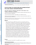 Cover page: A Pilot Study of a Grape Seed Procyanidin Extract for Lung Cancer Chemoprevention