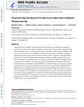 Cover page: Characterizing the neural circuitry associated with configural threat learning