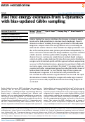 Cover page: Fast free energy estimates from λ-dynamics with bias-updated Gibbs sampling.