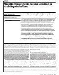 Cover page: Mutation bias reflects natural selection in Arabidopsis thaliana
