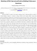 Cover page: Modeling of HVAC operational faults in building performance simulation