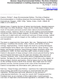 Cover page: Deep Environmental Politics: The Role of Radical Environmentalism in Crafting American Environmental Policy