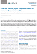 Cover page: A DREaMR system to simplify combining mutations with rescue transgenes in Aedes aegypti