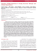 Cover page: Germline PTPRD Mutations in Ewing Sarcoma: Biologic and Clinical Implications