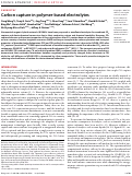 Cover page: Carbon capture in polymer-based electrolytes