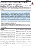 Cover page: Identification of candidate genes associated with positive and negative heterosis in rice.