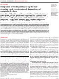 Cover page: Integration of feeding behavior by the liver circadian clock reveals network dependency of metabolic rhythms