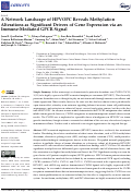 Cover page: A Network Landscape of HPVOPC Reveals Methylation Alterations as Significant Drivers of Gene Expression via an Immune-Mediated GPCR Signal