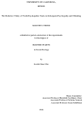 Cover page: The Predictive Utility of Youth Psychopathic Traits on Subsequent Psychopathy and Offending