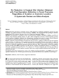 Cover page: No Reduction in Surgical Site Infection Obtained with Post-Operative Antibiotics in Facial Fractures, Regardless of Duration or Anatomic Location: A Systematic Review and Meta-Analysis.