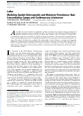 Cover page: Modeling Spatial Heterogeneity and Historical Persistence: Nazi Concentration Camps and Contemporary Intolerance