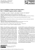 Cover page: Inverse modeling of cloud-aerosol interactions - Part 1: Detailed response surface analysis