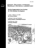 Cover page: Nuclear Fragmentation Cross Sections for NASA Database Development