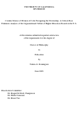 Cover page: Counter-Stories of Women of Color Navigating the Trusteeship: A Critical Race Feminism Analysis of the Organizational Culture of Higher Education Boards in the U.S.