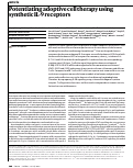 Cover page: Potentiating adoptive cell therapy using synthetic IL-9 receptors