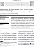 Cover page: Evaluation of global land-to-ocean fresh water discharge and evapotranspiration using space-based observations