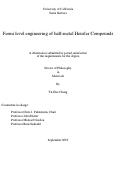 Cover page: Fermi level engineering of half-metal Heusler Compounds