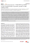 Cover page: Efficacy and immunogenicity of MultiTEP-based DNA vaccines targeting human α-synuclein: prelude for IND enabling studies