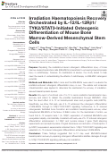 Cover page: CR6-interacting factor-1 contributes to osteoclastogenesis by inducing receptor activator of nuclear factor κB ligand after radiation.