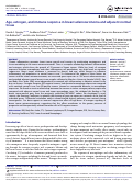 Cover page: Age, estrogen, and immune response in breast adenocarcinoma and adjacent normal tissue