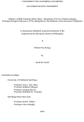 Cover page: Markers of Mild Traumatic Brain Injury: Integration of In Vivo Myelin Imaging, Neuropsychological Measures of Processing Speed, and Subjective Post-concussive Symptoms