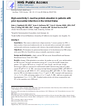 Cover page: High-sensitivity C-reactive protein elevation in patients with prior myocardial infarction in the United States