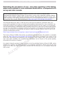 Cover page: Estimating the Prevalence of over- and Under-Reporting in HIV Testing, Status and Treatment in Rural Northeast South Africa: A Comparison of a Survey and Clinic Records