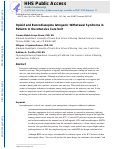 Cover page: Opioid and Benzodiazepine Iatrogenic Withdrawal Syndrome in Patients in the Intensive Care Unit.