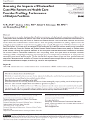 Cover page: Assessing the Impacts of Misclassified Case-Mix Factors on Health Care Provider Profiling: Performance of Dialysis Facilities