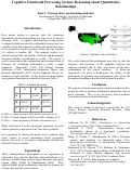 Cover page: Cognitive Functional Processing System: Reasoning about Quantitative Relationships