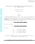 Cover page: Measurement of the branching fraction ratios and CP asymmetries in B-→ D<sup>0</sup>CPK-decays