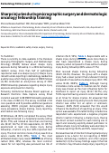 Cover page: Sharps injuries during micrographic surgery and dermatologic oncology fellowship training