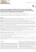 Cover page: Liking and Acceptability of Whole Grains Increases with a 6-Week Exposure but Preferences for Foods Varying in Taste and Fat Content Are Not Altered: A Randomized Controlled Trial