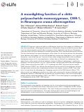 Cover page: A moonlighting function of a chitin polysaccharide monooxygenase, CWR-1, in Neurospora crassa allorecognition