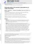 Cover page: Multivariate analysis of the population representativeness of related clinical studies