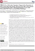 Cover page: MRP8/14 Is a Molecular Signature Triggered by Dopamine in HIV Latent Myeloid Targets That Increases HIV Transcription and Distinguishes HIV+ Methamphetamine Users with Detectable CSF Viral Load and Brain Pathology