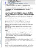 Cover page: Persistent post–COVID-19 smell loss is associated with immune cell infiltration and altered gene expression in olfactory epithelium