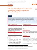 Cover page: Influenza A (H3N2) Induced Fulminant Myocarditis Requiring Mechanical Circulatory Support