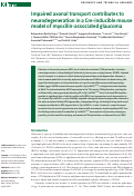 Cover page: Impaired axonal transport contributes to neurodegeneration in a Cre-inducible mouse model of myocilin-associated glaucoma.