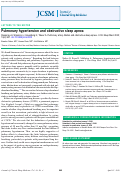 Cover page: Pulmonary hypertension and obstructive sleep apnea.