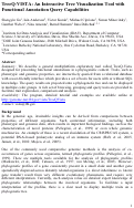 Cover page: TreeQ-VISTA: An Interactive Tree Visualization Tool with Functional Annotation Query 
Capabilities
