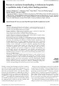 Cover page: Barriers to exclusive breast-feeding in Indonesian hospitals: a qualitative study of early infant feeding practices